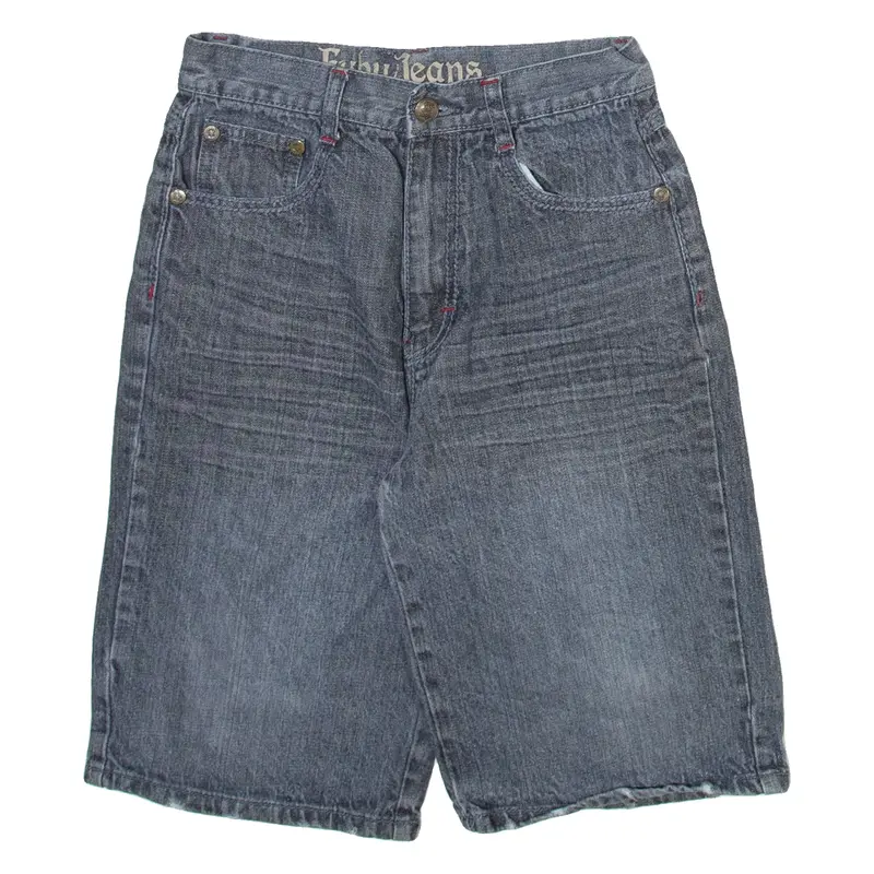FUBU Boys Denim Shorts Grey 14Y W26