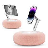 Kindle Pillow Stand Holder with Snack Bowl for Reading in Bed, Cozy Tablet Phone iPad Pillow Stand for Lap Compatible with 4....
