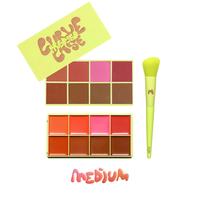 Curve Case Cream Palette & Curve Case Press'd Palette Duo, Makeup Palette Set, Makeup Bundle Box, Compact Makeup Palette