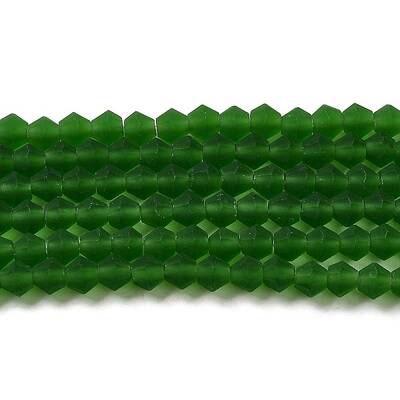 Imitate Austrian Crystal Frosted Glass Beads Strands
