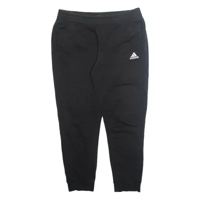 ADIDAS Mens Joggers Black Tapered XL W34 L28
