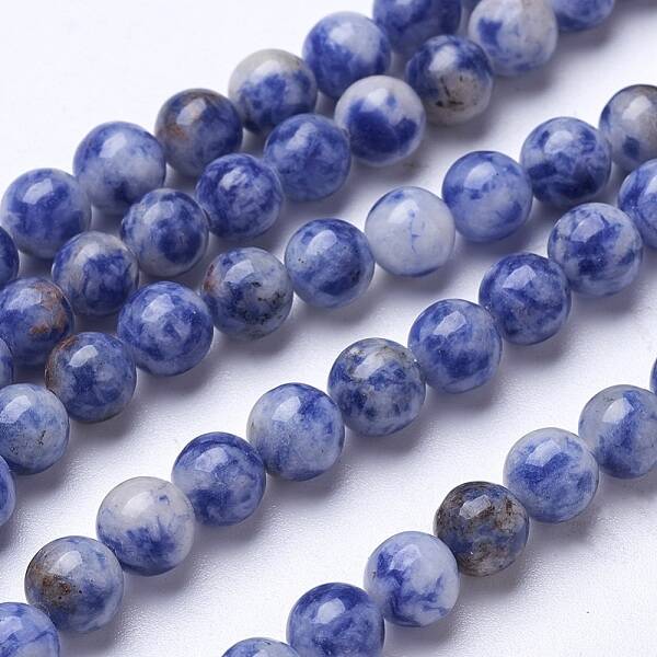 Natural Blue Spot Jasper Beads Strands
