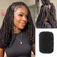 QVR Brazilian Remy Hair Afro kinky Bulk Human Hair For Braiding Dreadlock Hair Braided