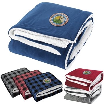 12 Custom Sherpa Throw - Dual Sided & Micromink