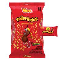 Vero Rellerindos Tamarind Flavored Candy, Chili Pepper, 24.7 oz, 65 Ct Snack Sweet And Spicy Mexican Candy Dulces Mexicanos c...