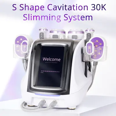 S SHAPE Ultrasound 30K Cavitation Vacuum RF Lipo Laser Body Sculpting Skin Care Beauty Machine for Spa Salon Studio Home Use ...
