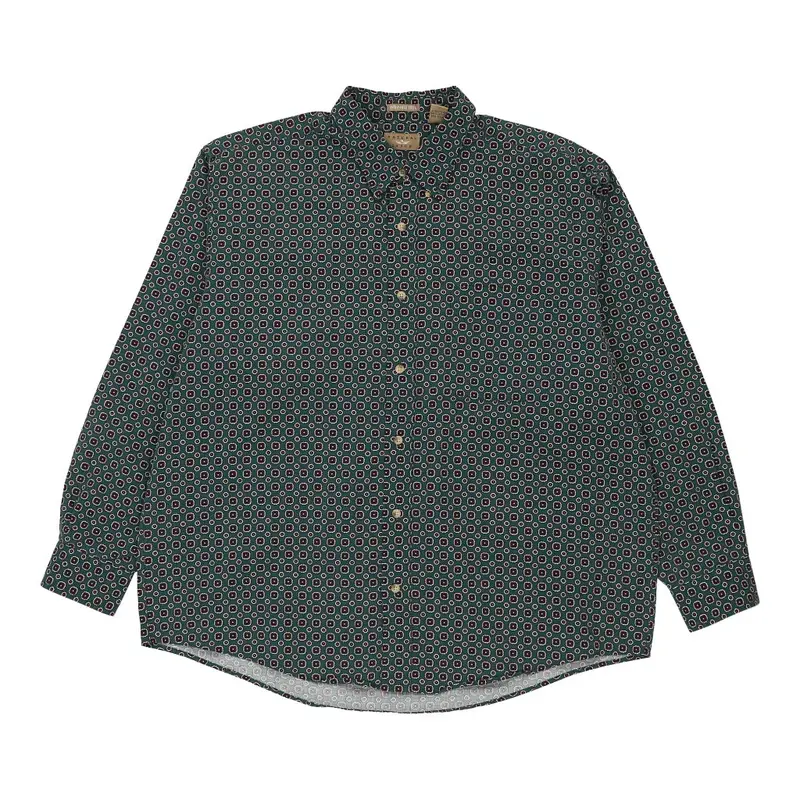 Natural Issue Patterned Shirt - XL Blue Cotton