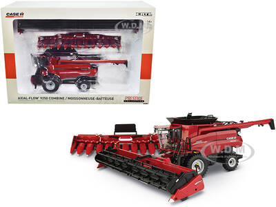Case IH 9250 Axial-Flow Combine with Draper Head and Folding Corn Head \