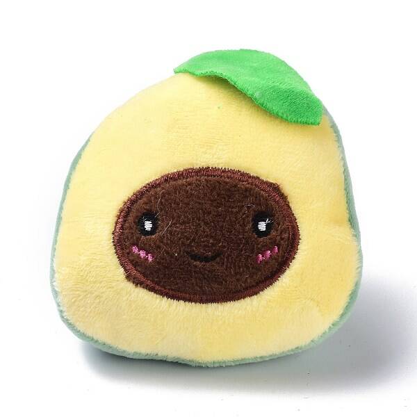 Cartoon Avocado Non Woven Fabric Brooch