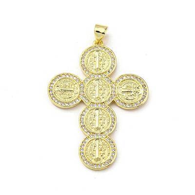 Brass with Cubic Zirconia Pendant