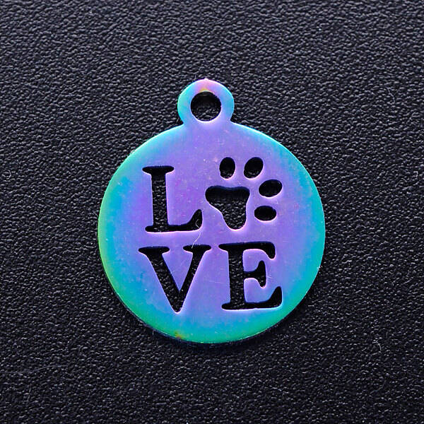 Ion Plating(IP) 201 Stainless Steel Pet Charms