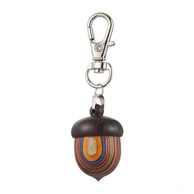 Spray Painted Wooden Acorn Box Pendant Decoration