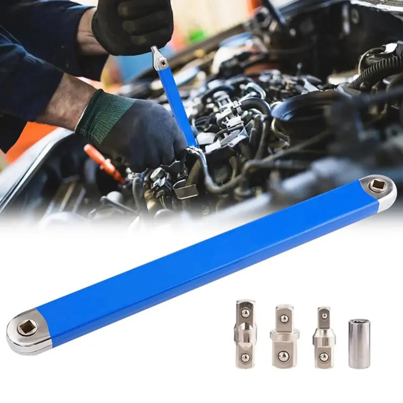 Professional Offset Extension Wrench, 1 Set Ratchet Extension Wrench with 1/2\
