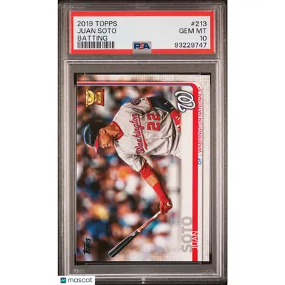 Juan Soto PSA 2019 Topps Batting #213 10 93229747