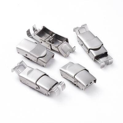 Non-Tarnish 201 Stainless Steel Watch Band Clasps