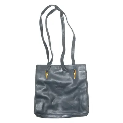 Womens Shoulder Bag Grey Leather 90s