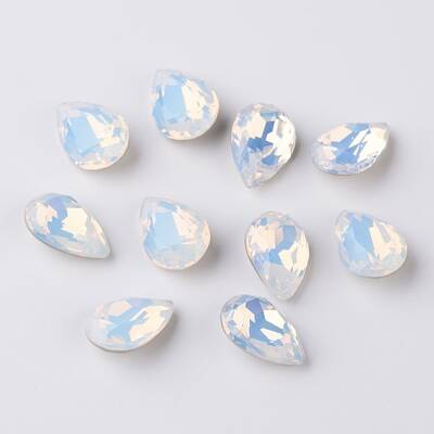Faceted Teardrop K9 Glass Rhinestone Cabochons