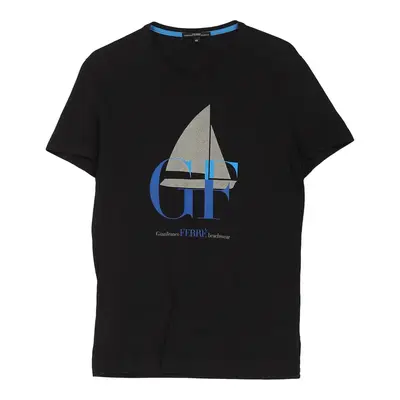 Gianfranco Ferre Graphic T-Shirt - Small Black Cotton
