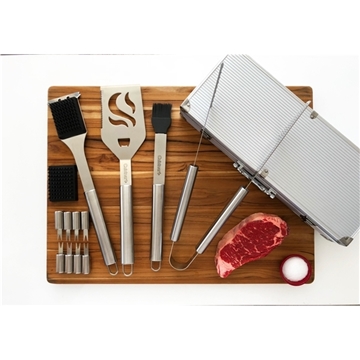 4 Promotional Cuisinart Outdoors 14 Piece Deluxe Grill Tool Set - ...