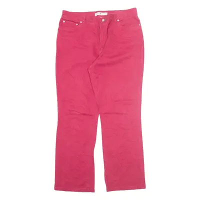 TOMMY HILFIGER Trousers Pink Regular Bootcut Womens W36 L32