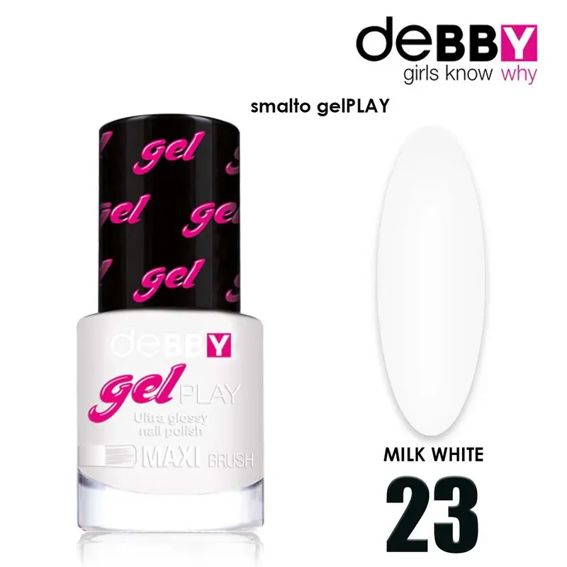Debby Play 23 MILK WHITE gel polish
