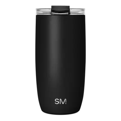 Simple Modern 16oz Voyager Insulated Tumbler with Clear Flip Lid & Straw for Coffee, Tea, Water