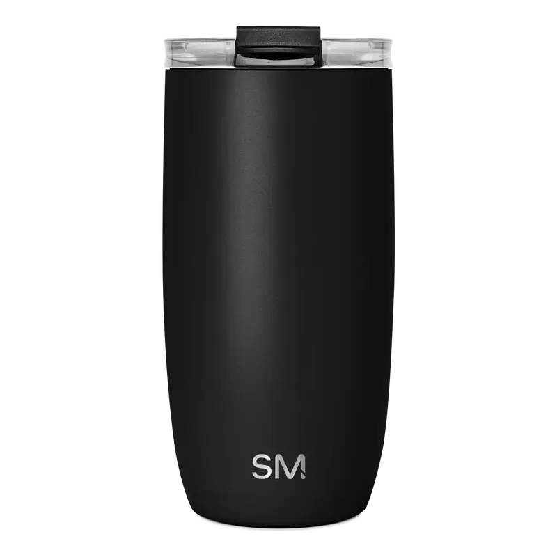 Simple Modern 16oz Voyager Insulated Tumbler with Clear Flip Lid & Straw for Coffee, Tea, Water