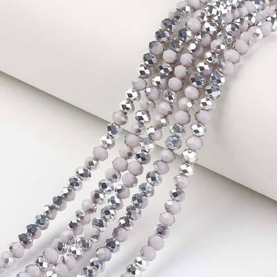 Electroplate Opaque Glass Beads Strands