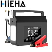 Hieha Portable Car Jump Starter with Air Compressor, 2500A Car Battery Jump Starter, 150PSI Digital Tire Inflator, USB Power ...