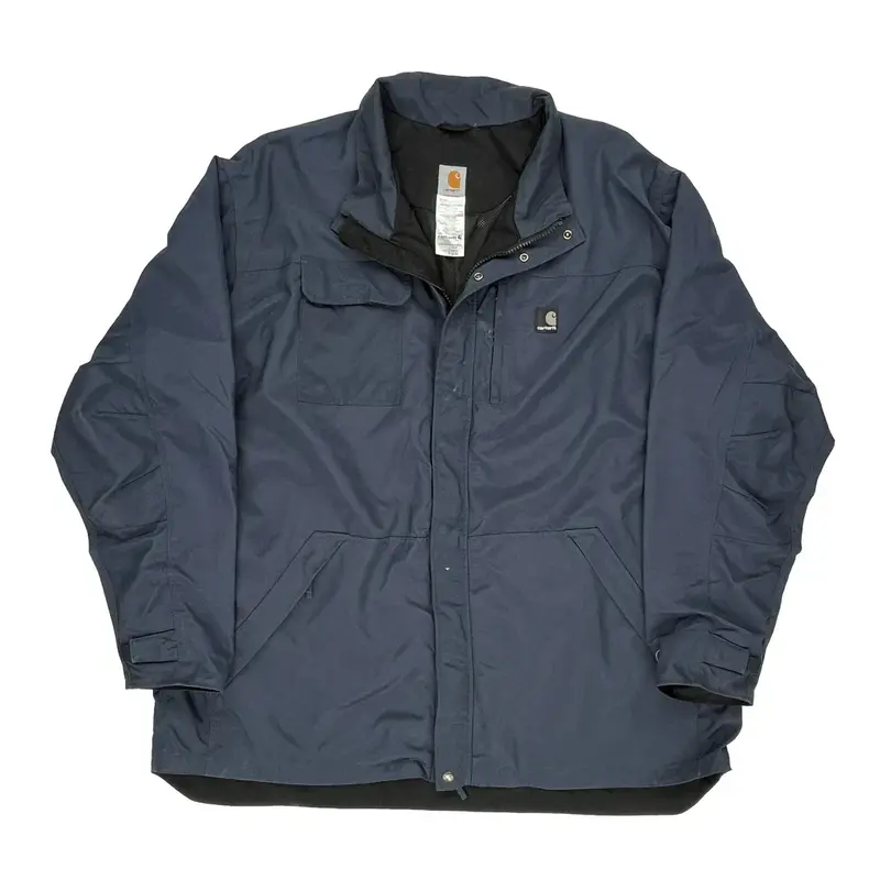 Carhartt Tall Jacket - 3XL Blue Nylon | Size: xxx-large