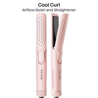Wavytalk Cool Curl Airflow Styler, 2 in 1 Flat Iron and Curling Iron