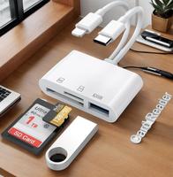 USB C SD Card Reader Adapter, 3 in 1 USB C to USB Camera Memory Card Reader Adapter for New Pad Pro MacBook Pro and More UBC ...