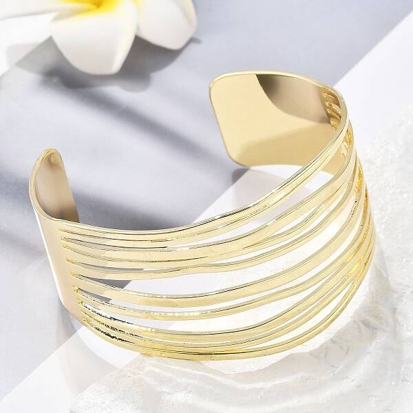 Hollow Brass Cuff Open Bangles