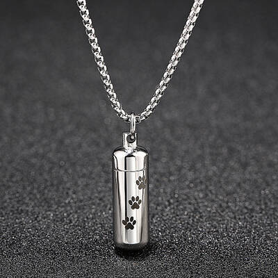 Non-Tarnish Stainless Steel Column Pendant Necklaces for Women