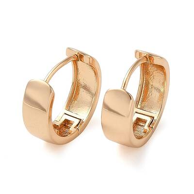 Plain Brass Hoop Earrings