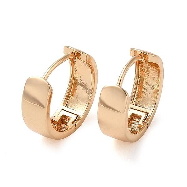 Plain Brass Hoop Earrings