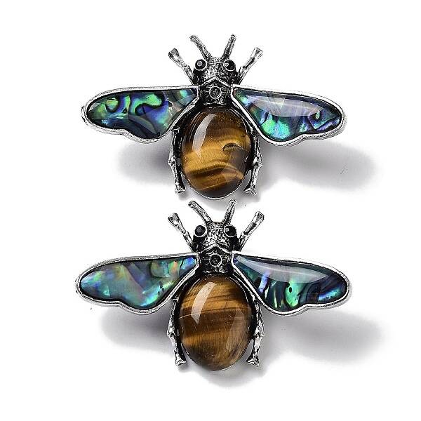 Tibetan Style Alloy Insect Brooches