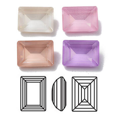K9 Glass Rhinestone Cabochons