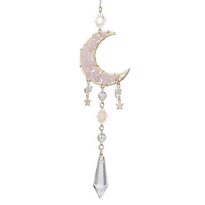 Alloy Cable Chains Moon Pendant Decorations