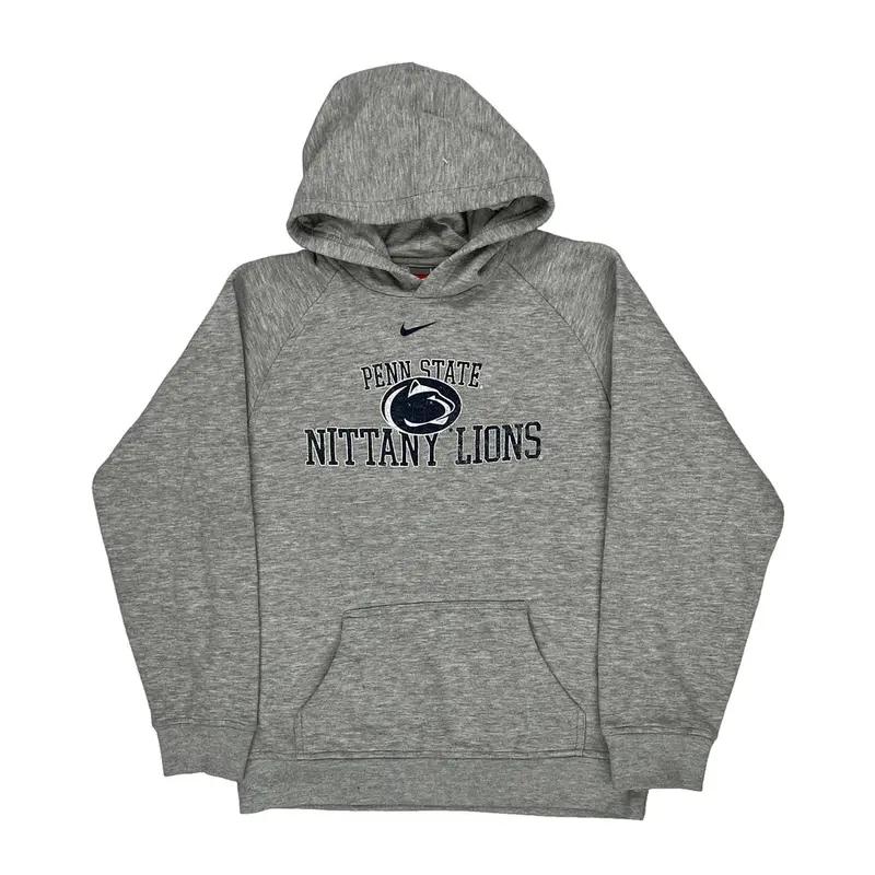 Penn State Nittany Lions Nike Graphic Hoodie - Large Grey Cotton Blend | Size: large