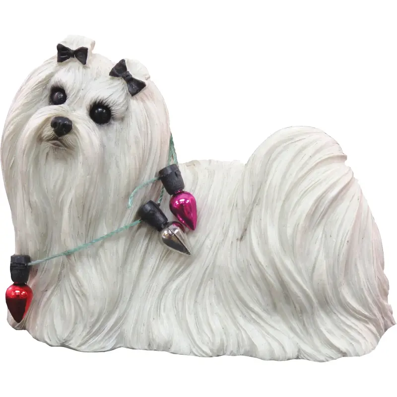 Sandicast Playful Maltese Christmas Tree Ornament