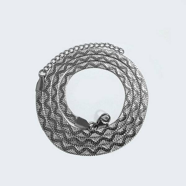 Non-Tarnish 304 Stainless Steel Herringbone Chain Necklaces