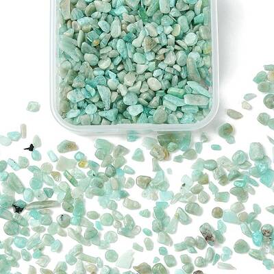 50G Natural Amazonite Chip Beads