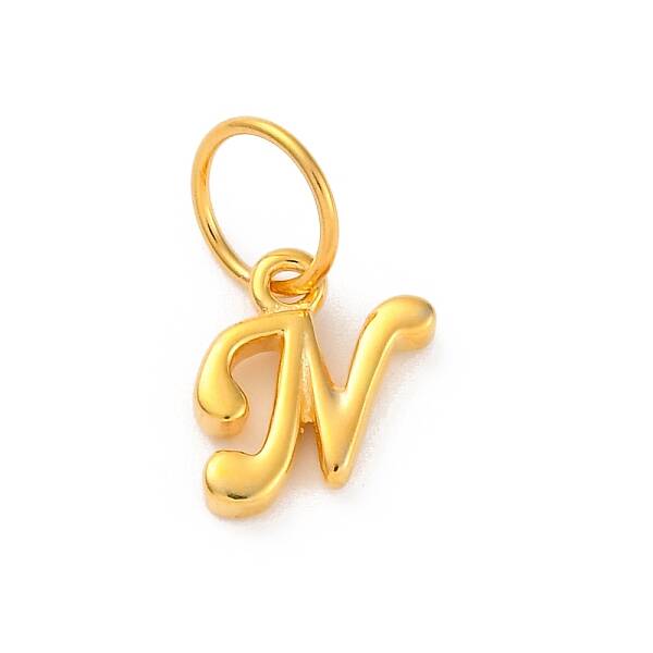 925 Sterling Silver Letter Charms with Jump Rings