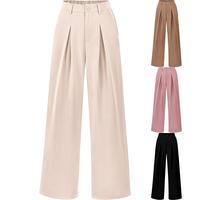 MNLYBABY Women's Wide Leg Suit Pants Women's Commuter Business Suit Pants Women's Comfortable Straight Leg Pants Womenswear B...