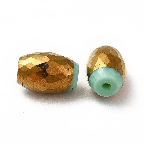 Opaque Electroplate Glass Beads