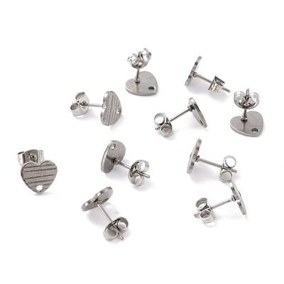 Non-Tarnish 304 Stainless Steel Stud Earring Findings