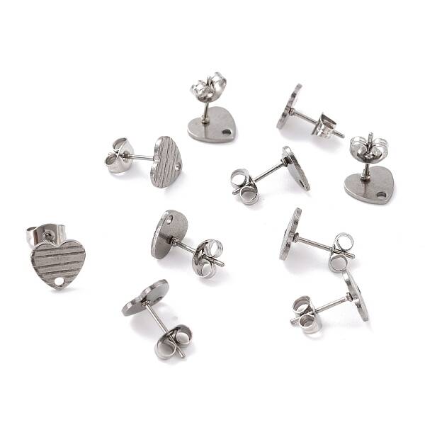 Non-Tarnish 304 Stainless Steel Stud Earring Findings