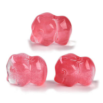 Spray Painted Glass Beads