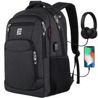 Bruno Cavalli Laptop Backpack #8689 with USB Charging Port – Water-Resistant Business Backpack for Work, Travel & School